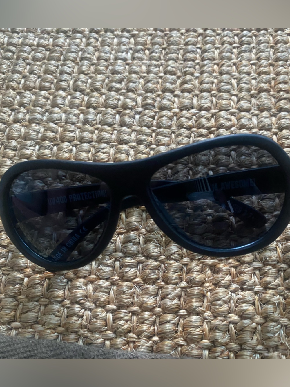 Baby sunglasses. Babyators Black Aviator-Style Sunglasses with dust bag